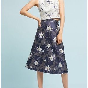 Floral Jacquard Top & Skirt Set anthropologie 6